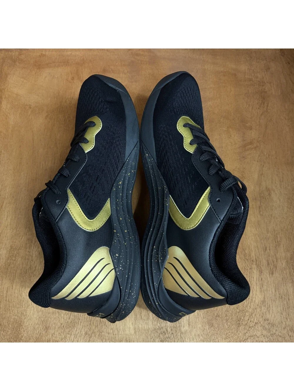 TYR CXT-1 Trainer Shoes Men 11.5 Women 13 Black Gold CrossFit HIIT Gym Sneakers